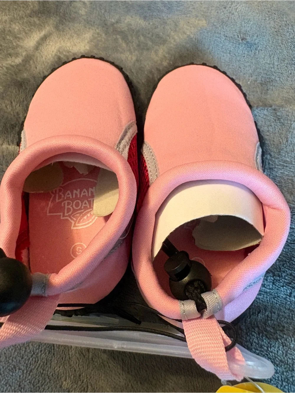 Banana Boat Kids Pink Water Shoes - Easy Slip-On Size S (5/6)